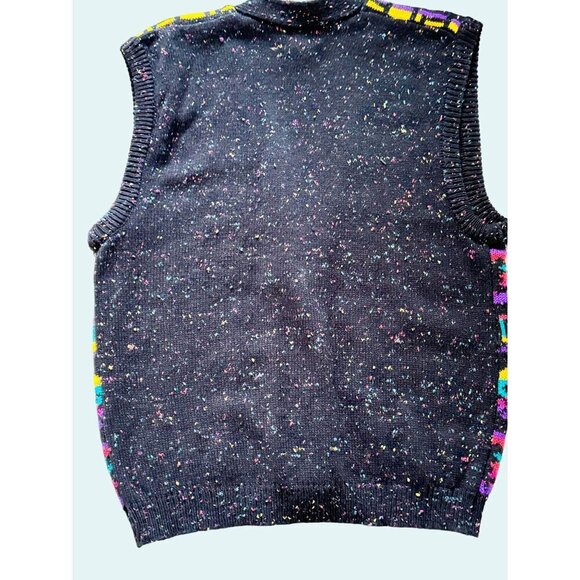Vintage JUSTINE TODD Southwest Inspired Sweater Vest 80s 90s Size Large - Picture 5 of 8